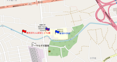 柳瀬小学校マップ